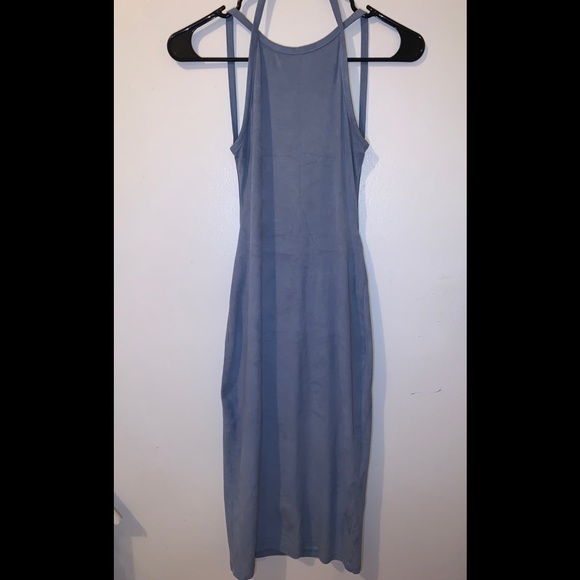 💙 Blue Velvet Midi Dress - Picture 1 of 2